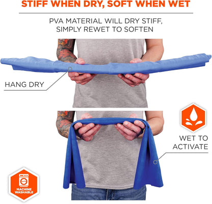 Chill Its 6603 Cooling Neck Wrap, Long Lasting Cooling Relief,Blue 4" X 29-1/2"